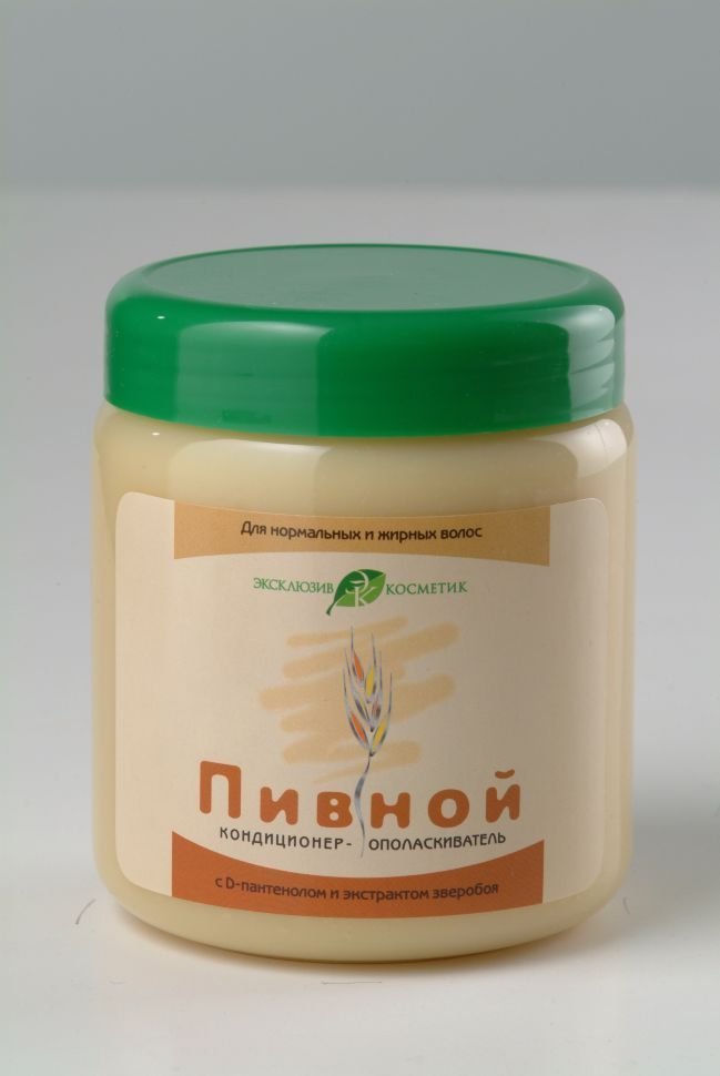 Кондиционер-ополаскиватель "Пивной с экстрактом зверобоя" Эксклюзивкосметик, 500 мл фото 1 &mdash; TD-EX.RU