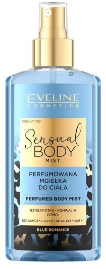 ПАРФЮМИРОВАННЫЙ СПРЕЙ ДЛЯ ТЕЛА BLUE ROMANCE SENSUAL BODY MIST Eveline, 150 мл.  фото 1 &mdash; TD-EX.RU