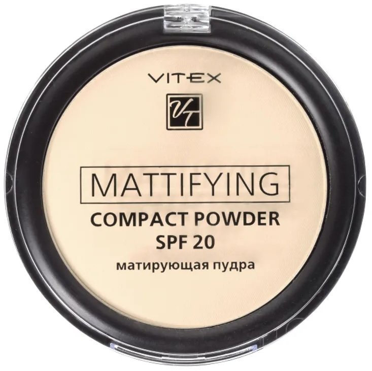 Пудра для лица Mattifying compact powder SPF20 Витэкс, тон 01 фото 1 &mdash; TD-EX.RU