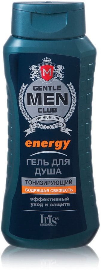 Гель для душа мужской «ENERGY тонизирующий» Gentlmen Club Iris, 400 мл   фото 1 &mdash; TD-EX.RU