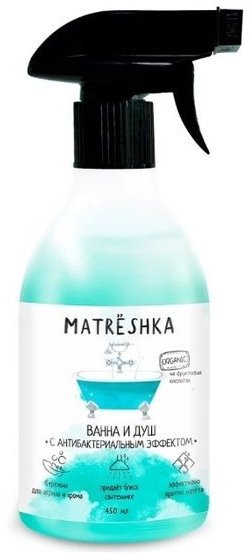 Средство для очистки ванн и душевых кабин Matrёshka, 450 мл фото 1 &mdash; TD-EX.RU