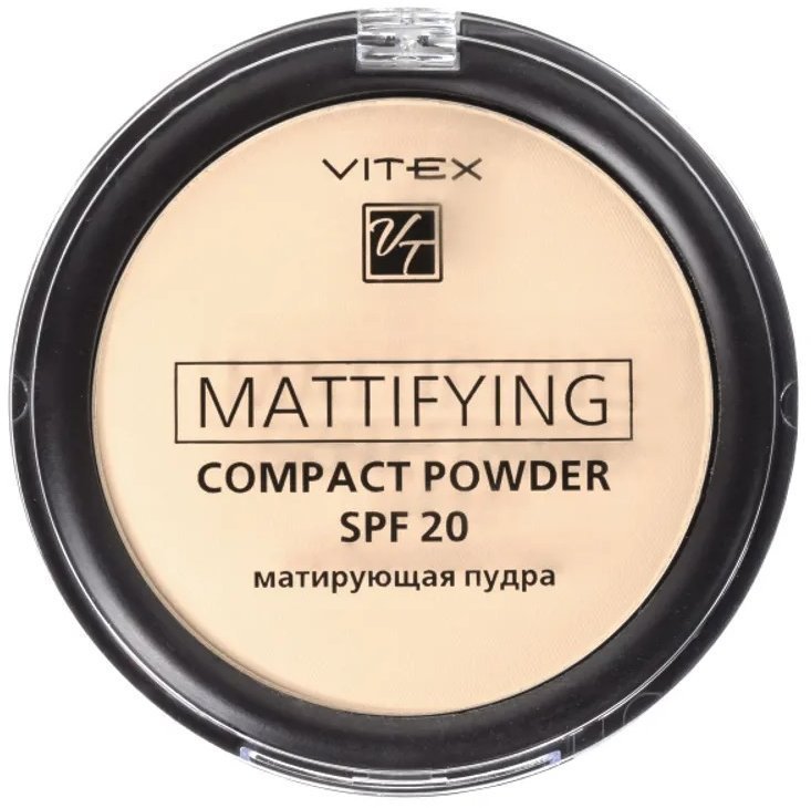 Пудра для лица Mattifying compact powder SPF20 Витэкс, тон 02 фото 1 &mdash; TD-EX.RU